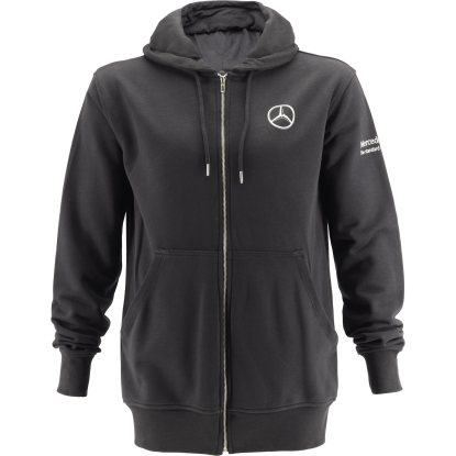 Fermuarlı Siyah Hoodie resmi